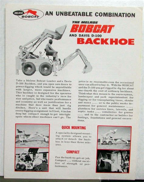 bobcat melroe specs